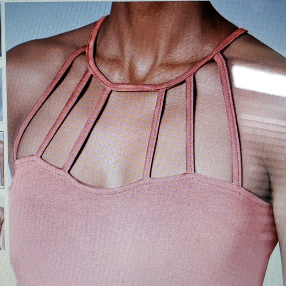 Venus Strappy Detail Top, Teal, Size Large - Picture 8 of 9